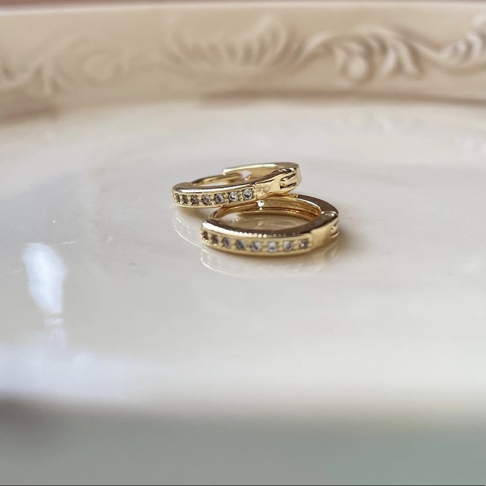 Pavé Hoop Earrings
